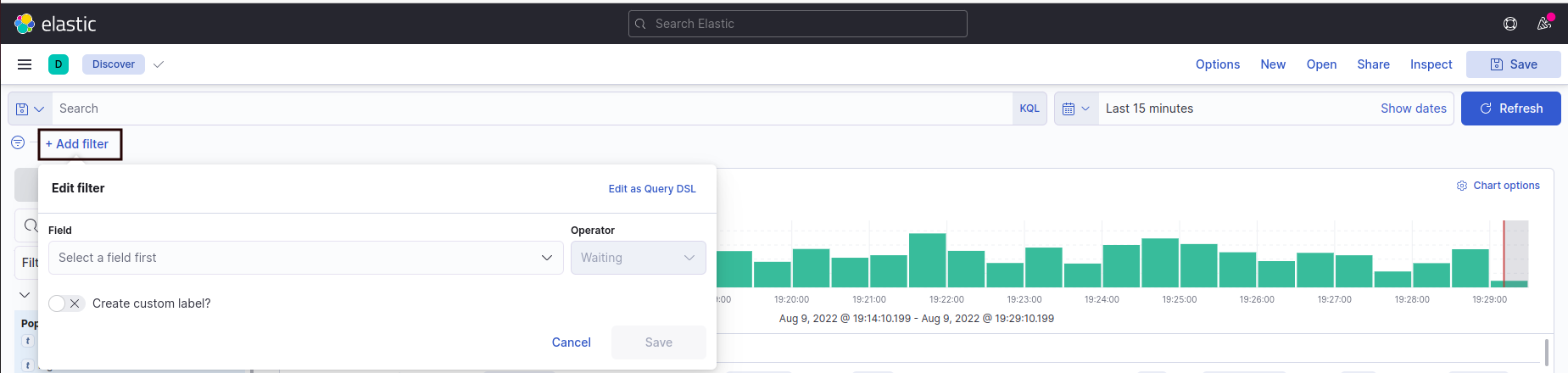 Kibana Home Page