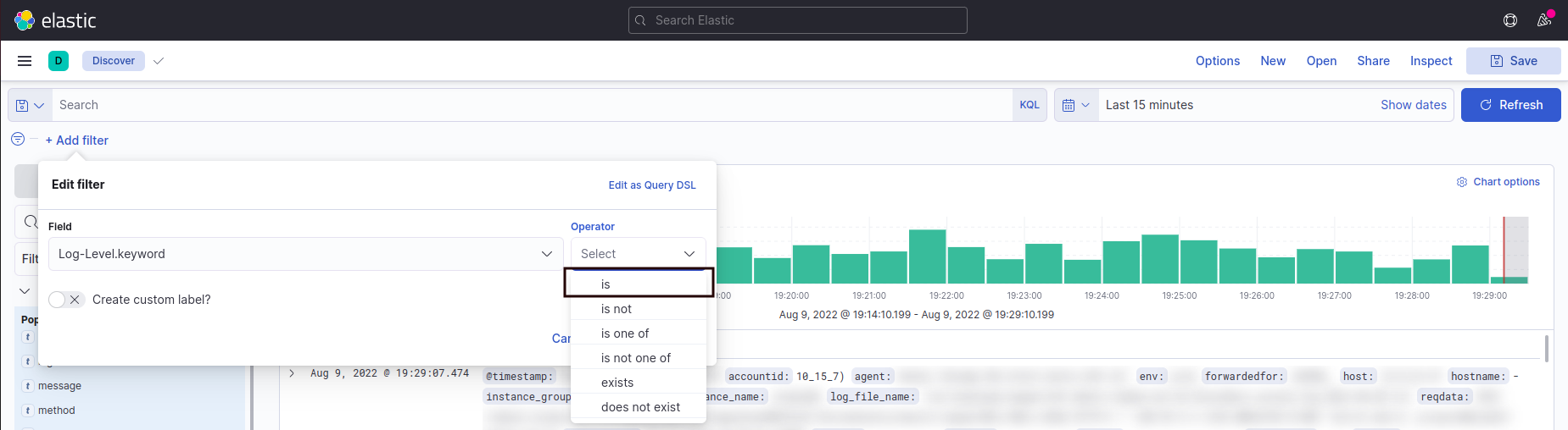 Kibana Home Page