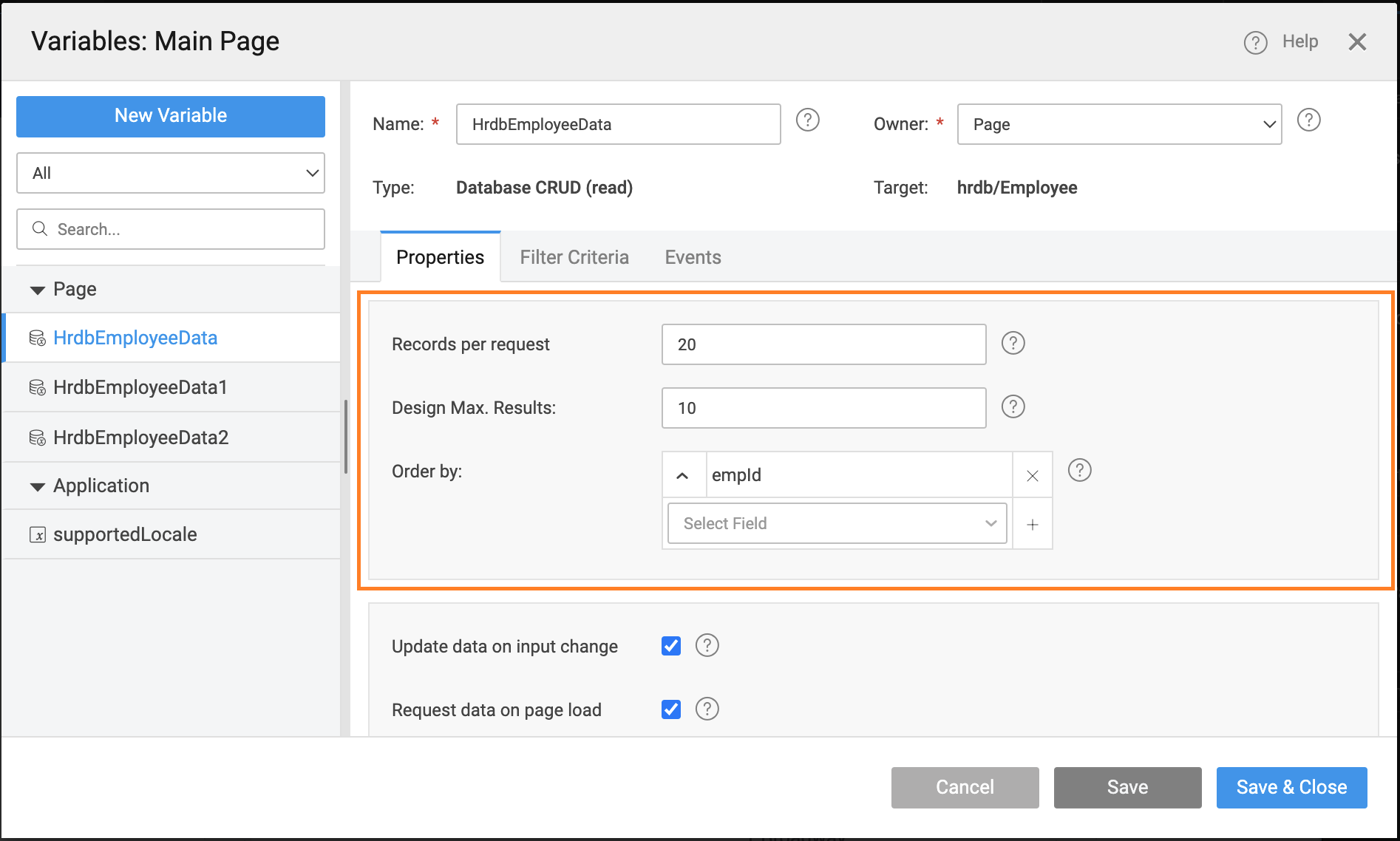 Tab Sections Before Changes